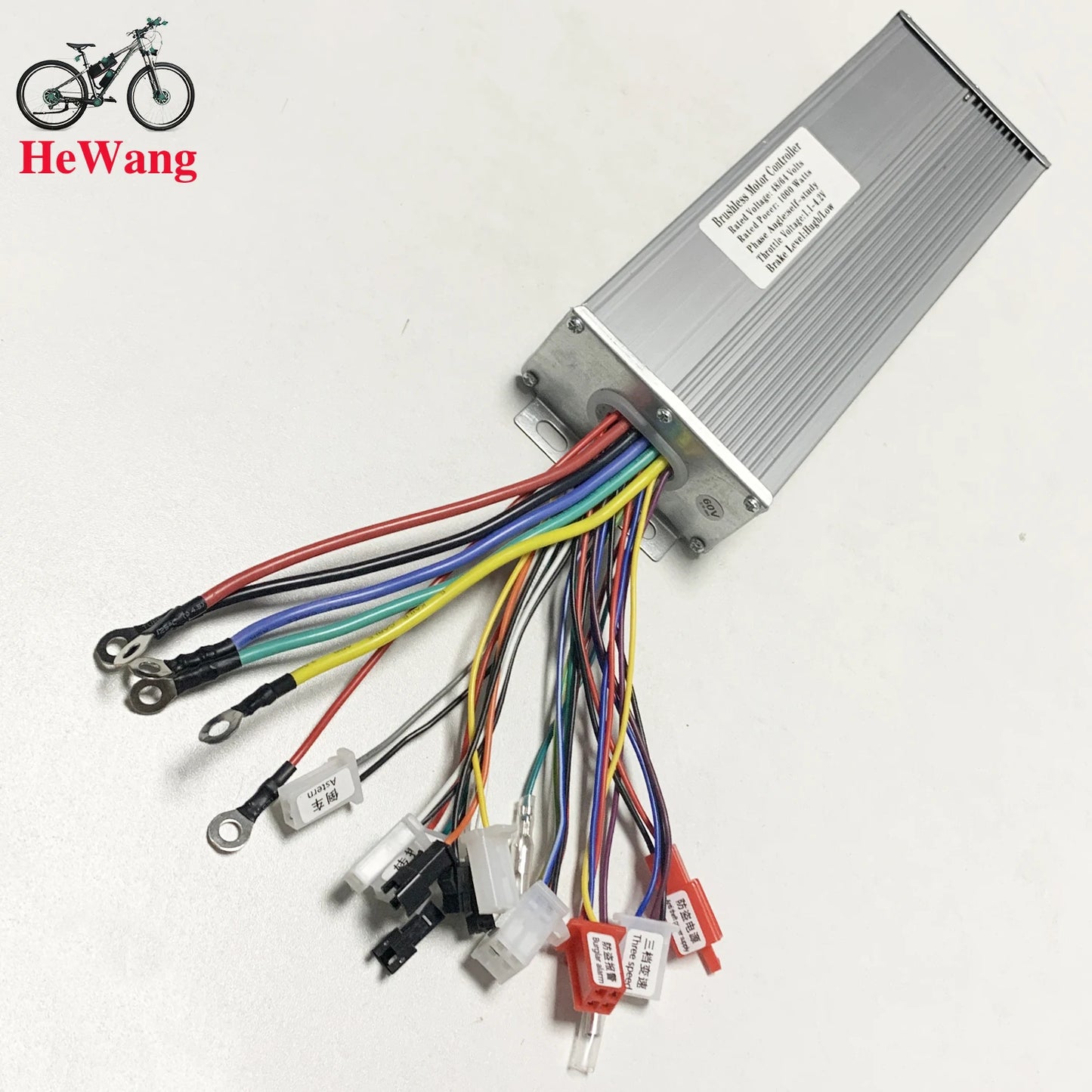 48V 64V 350W/500W/800W/1000W E- bicycle square wave dual mode brushless motor controller with self-learn line for scooter ebike