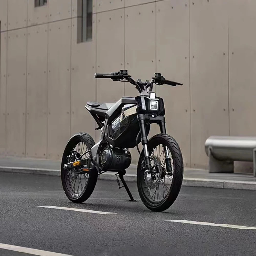 17" urban e-bike e-scooter 50km/h CITY electric bicycle mid-motor mobility excursions Soft tail electric motorcycle smart ebike