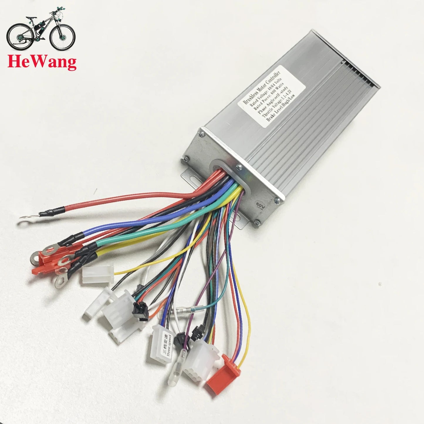 48V 64V 350W/500W/800W/1000W E- bicycle square wave dual mode brushless motor controller with self-learn line for scooter ebike