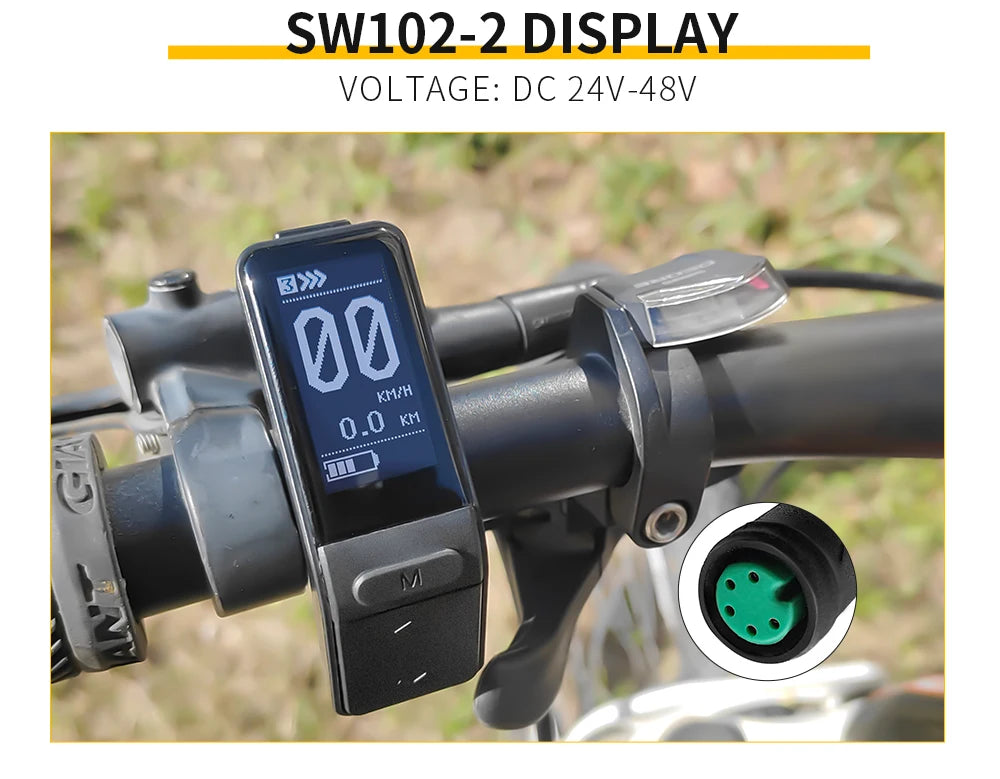 BAFANG SW102 Mini Ebike Display Waterproof Speed Controller For Bafang BBS01 BBS02 BBSHD Mid Motor EBike Conversion Kit