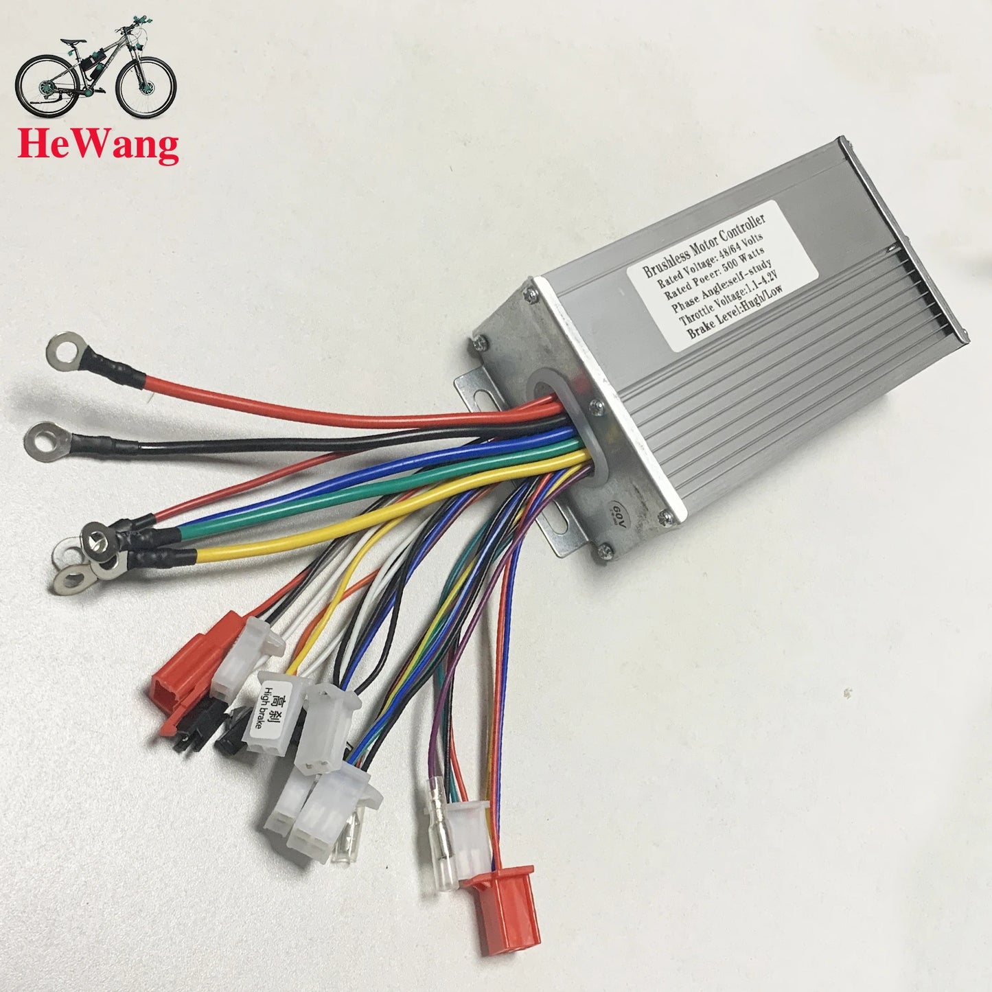 48V 64V 350W/500W/800W/1000W E- bicycle square wave dual mode brushless motor controller with self-learn line for scooter ebike