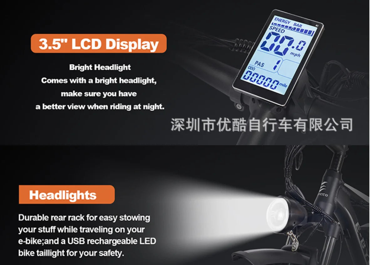EB7PRO EBike 2000W Powerful Motor 52V23AH Battery Hydraulic Braking Electric Bicycle 26-Inch Fat Tire All Terrain Electric Bike