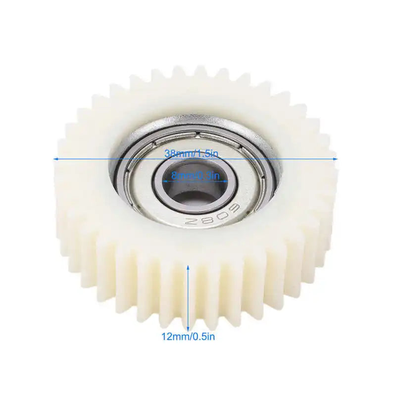 38/47.5mm 36 Teeth Gear Ebike Gearbox Electrical Bike Motor Clutch Nylon Teeth Gear for  250W 350W 500W Motor
