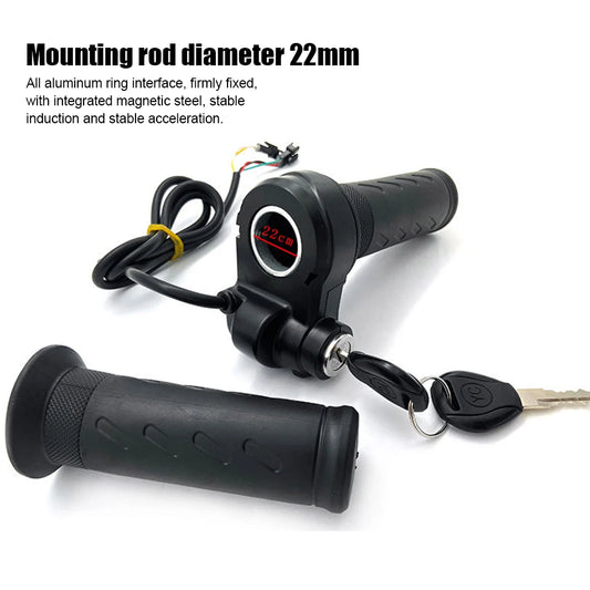 Electric Bike Scooter Twist Throttle Grip Universal Voltage Electric Vehicle Speed Regulating Handle Replacement Parts