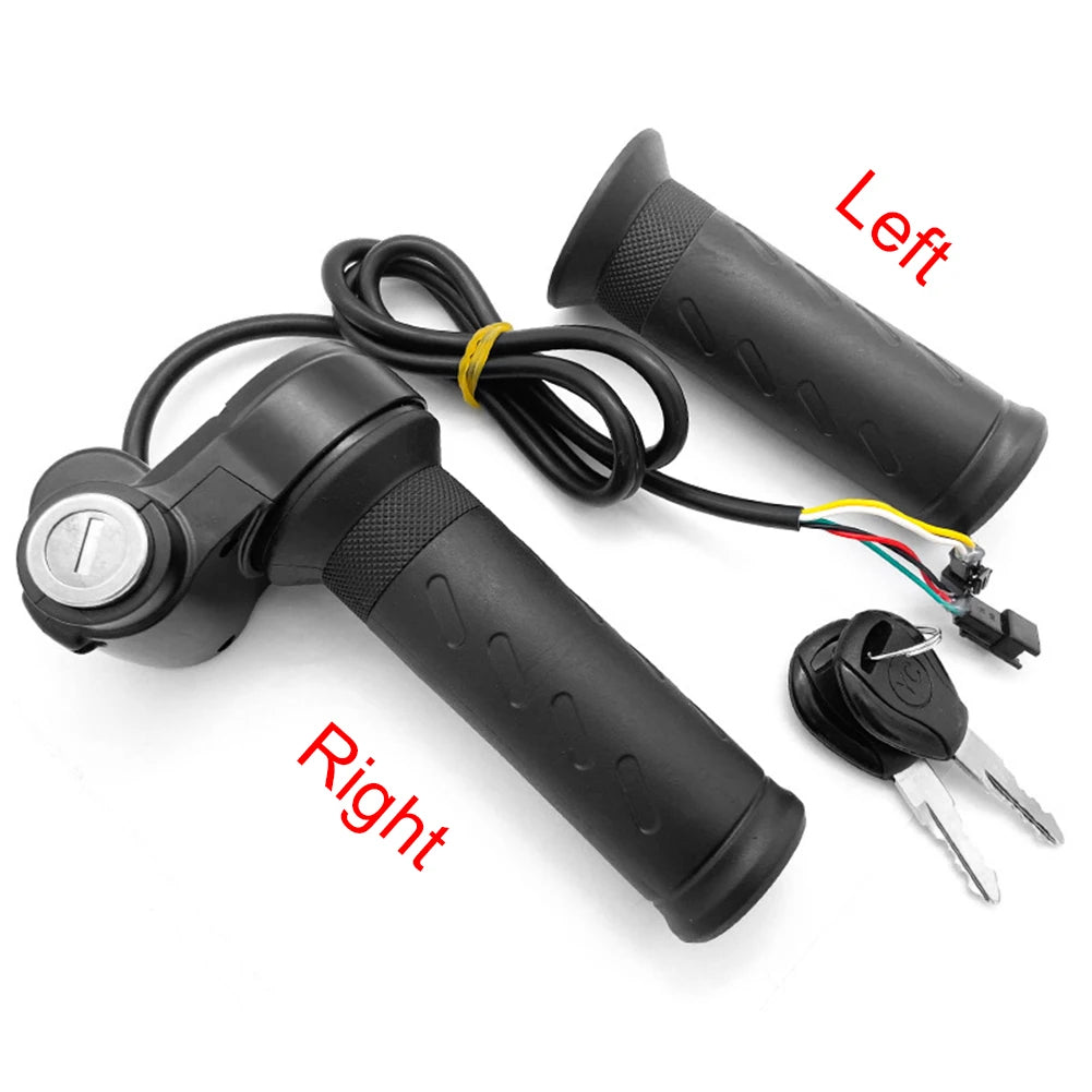 Electric Bike Scooter Twist Throttle Grip Universal Voltage Electric Vehicle Speed Regulating Handle Replacement Parts