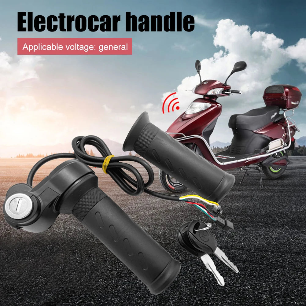 Electric Bike Scooter Twist Throttle Grip Universal Voltage Electric Vehicle Speed Regulating Handle Replacement Parts