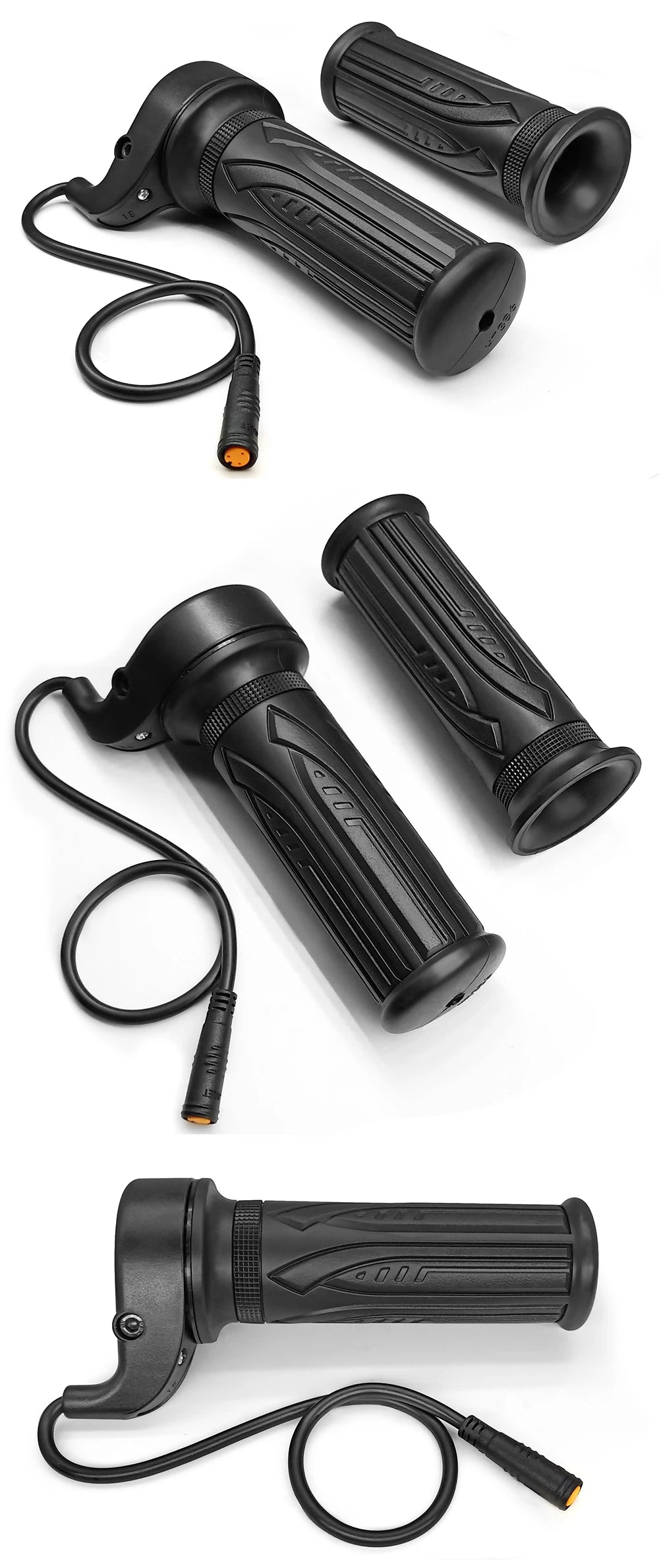 Ebike Twist 8FUN Throttle for BAFANG BBS01 BBS02 BBSHD Mid Drive Motor with 3pin Female Waterproof Connector Ebike Full Twist