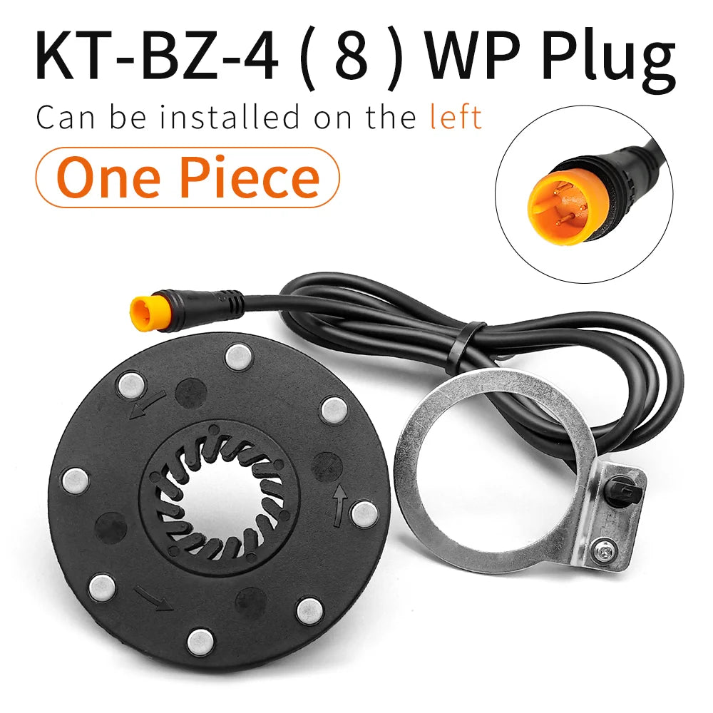 KT Ebike Pedal Assistant Sensor BZ-4 8 Magnet Ebike PAS Waterproof Plug For Electric Bicycle Conversion Kit