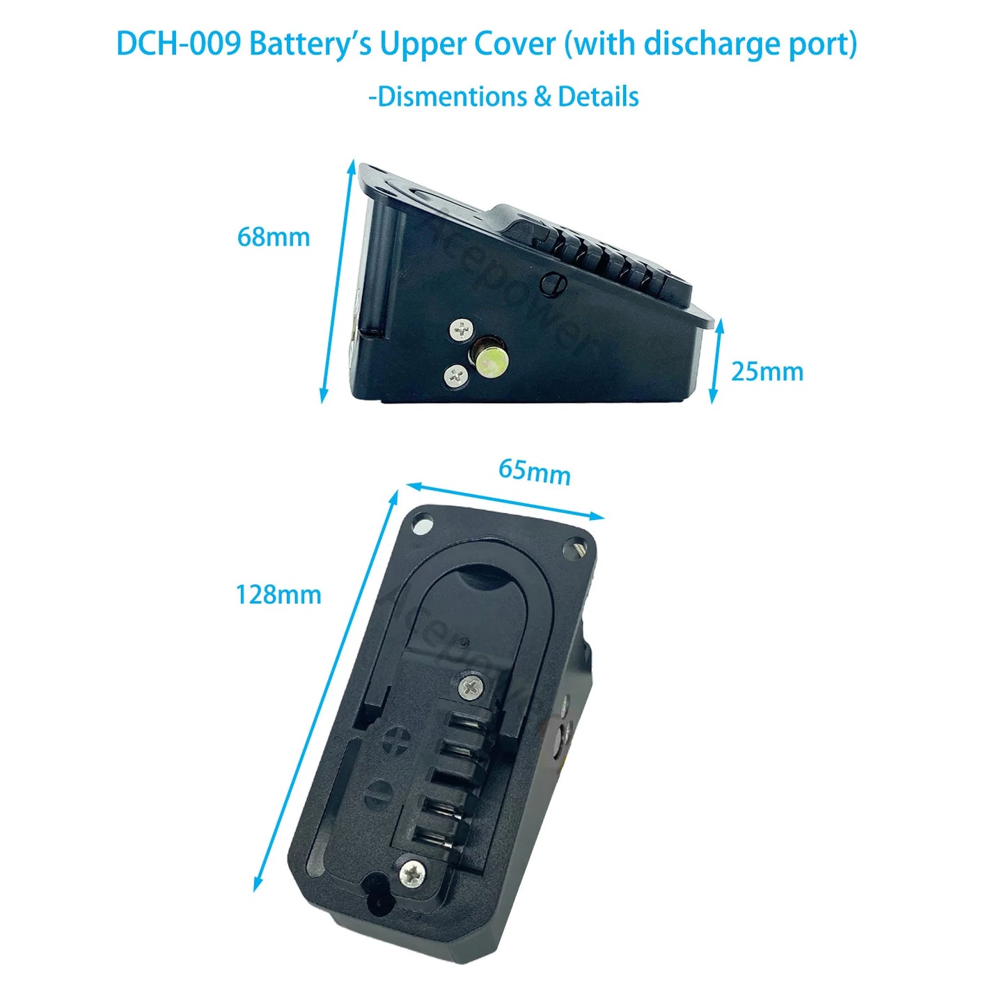 Female Male Side's Discharge Plate Connector for DCH-009 ALX009 Battery MATE X Engwe Ebike Battery 5 Pin Connection Board Cover